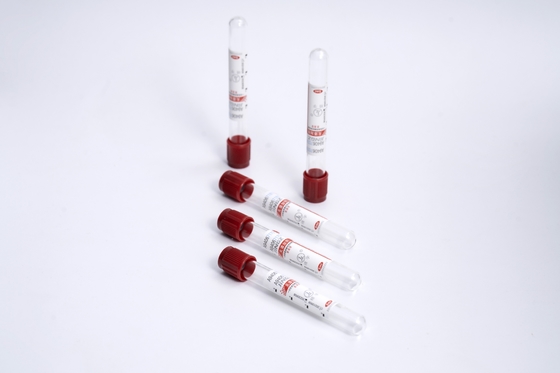 Ясно отсутствие крышки 2-10ml вызывающей привыкание трубки собрания пробы крови красной