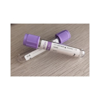 Трубки собрания крови этилендиаминтетрацетата K3 трубки 8ml-10ml ЭТИЛЕНДИАМИНТЕТРАЦЕТАТА верхней части лаванды Марк CE