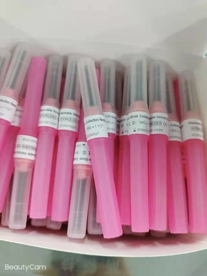 Игла 18g-23G собрания крови зеленого цвета пинка Steriled голубая устранимая