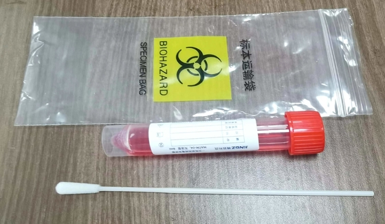 Красная трубка перехода пробирки образца крышки 10ml с решением 3ml