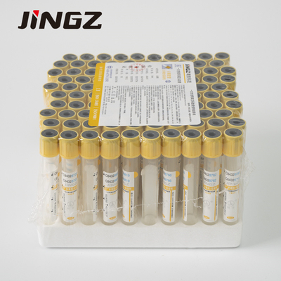 Трубка геля разъединения трубки 0.25-10ml собрания пробы крови желтая