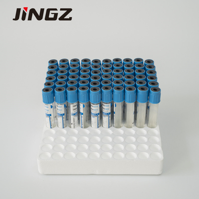 Трубки цитрата натрия JINGZ голубые амортизированные 10 Ml для медицинского осмотра