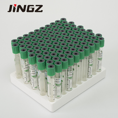 Одиночная бутылка собрания пробы крови трубки гепарина лития пользы 2ml-10ml темная ая-зелен