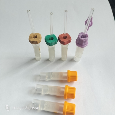 Биохимические желтые трубки крови разделителя геля PP 0.5ml трубок собрания крови крышки