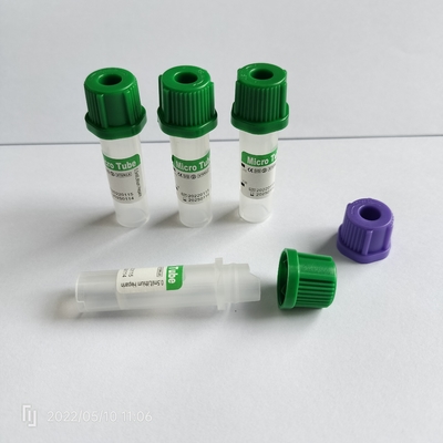 Трубка 0.25ml-1ml собрания крови зеленой крышки периферийная микро- для педиатрического