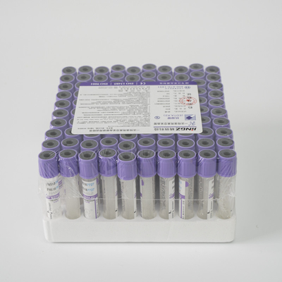 Распыленный ярлык OEM бутылки анализа крови K3edta Vacuum 2ml стеклянный пурпурный