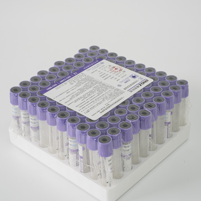 ISO CE аттестовал пробирку Vacuum 0.5ml-10ml этилендиаминтетрацетата K3 пурпурную верхнюю