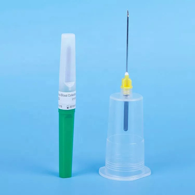 21G 1/5&quot; ручка иглы собрания крови иглы Vacuum зеленого цвета