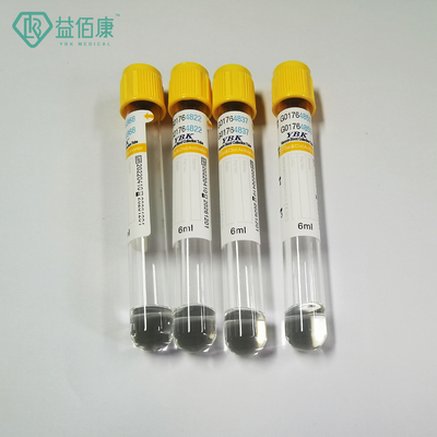 Верхняя часть Vacuum трубки собрания крови активатора сгустка крови YBK 5ml желтая