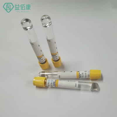 Верхняя часть Vacuum трубки собрания крови активатора сгустка крови YBK 5ml желтая