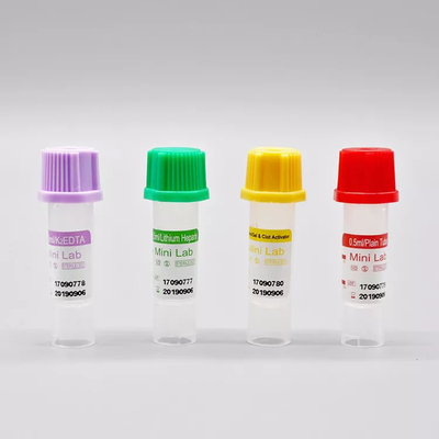 Трубка 0.5ml PP собрания крови Vacuum гепарина микро- 8*45mm для одиночной пользы