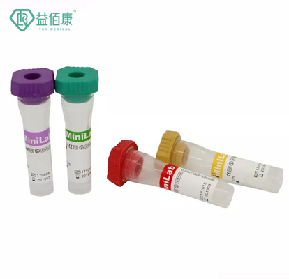 трубки притяжки крови 0.25ml 0.5ml 0.1ml педиатрические не вакуумируют трубку анализа крови этилендиаминтетрацетата