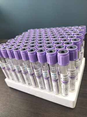16*100 мм диаметром K2 EDTA трубка с емкостью 1ml-10ml Пластик/стекло