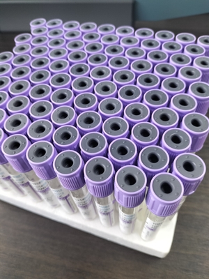 CE Approved K2 EDTA Tube Фиолетовая медицинская трубка для сбора крови с верхней крышкой Тип 1ml-10ml