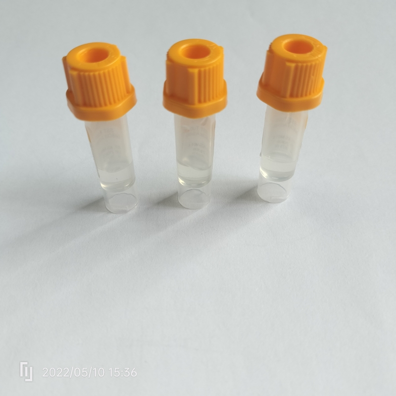 Биохимические желтые трубки крови разделителя геля PP 0.5ml трубок собрания крови крышки